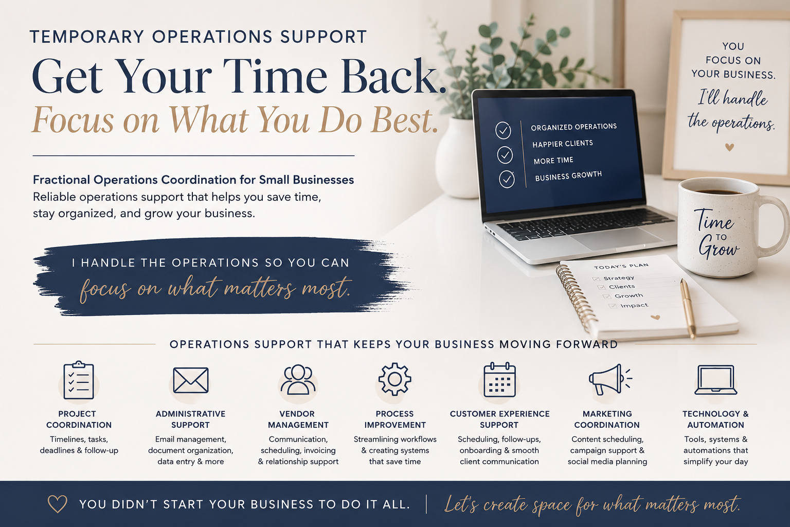 Temporary Operations Support for Small Businesses: Get Your Time Back and Focus on Growth