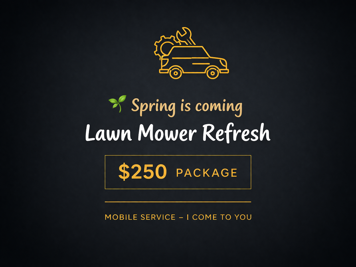 Structured a seasonal service package with clear pricing and positioning, helping transform general services into a defined, easy-to-understand offer that drives action.