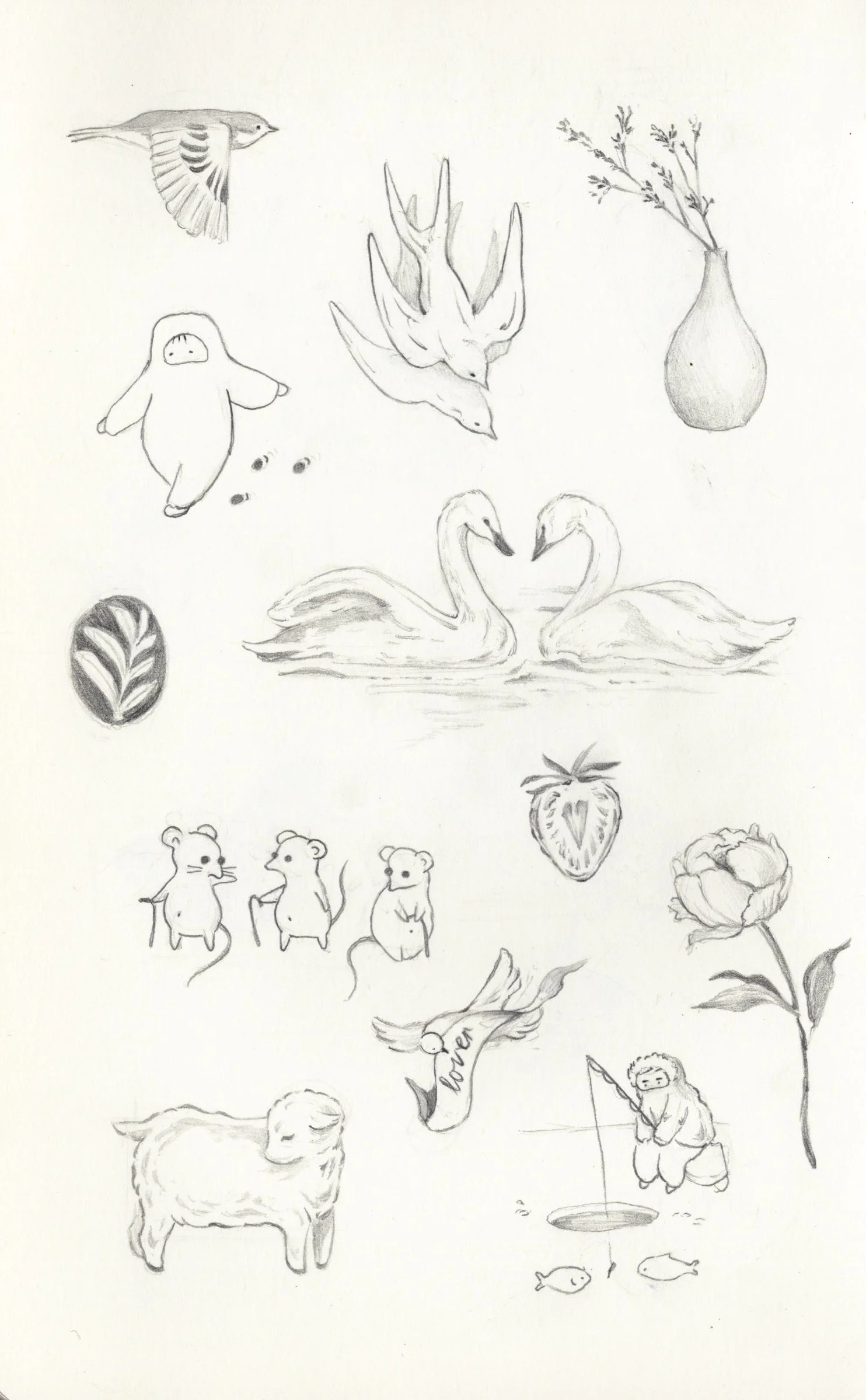 "lovebirds" repeatable flash #1-12