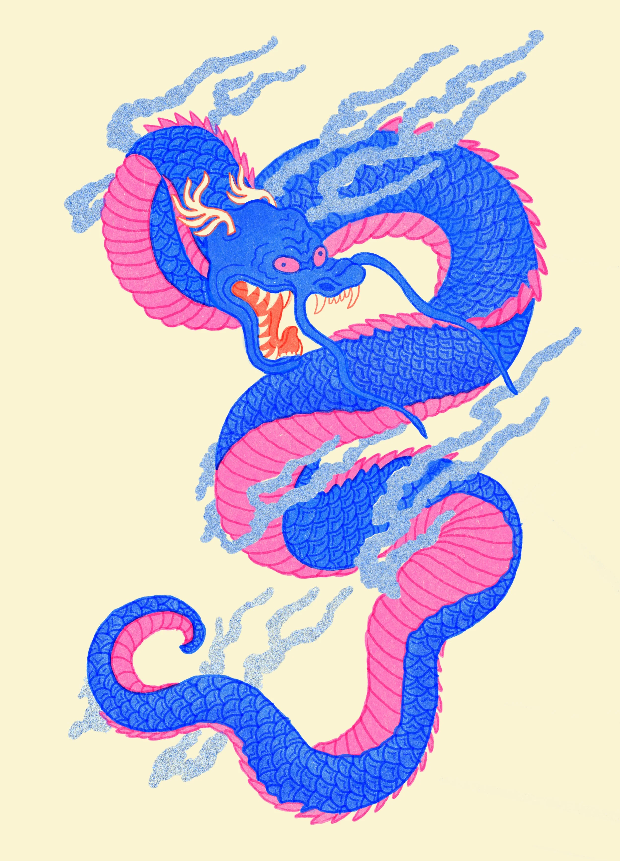 Lohikäärme 2024 /
Oma kuvitusprojekti /
Digitaalinen taide