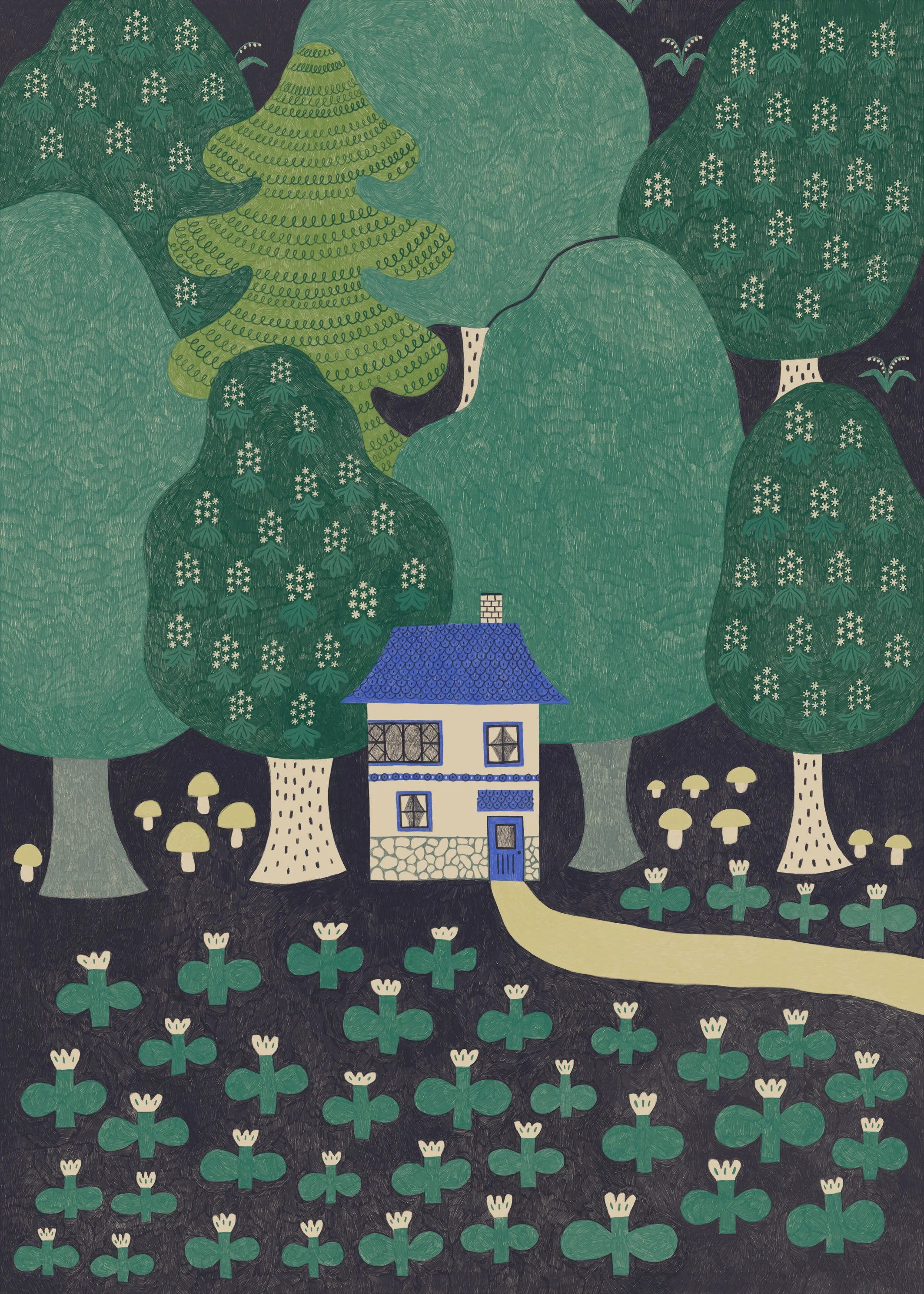 Tyhjä talo 2022 /
Oma kuvitusprojekti /
Digitaalinen taide