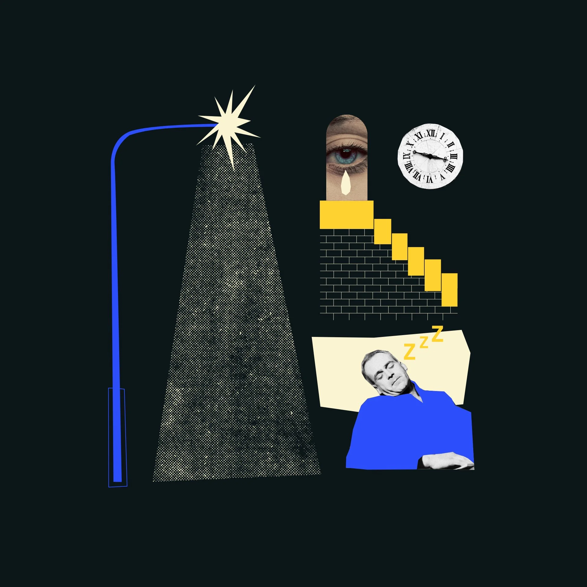 YLE / WORD! -sanataideprojekti 2024 / Art Director ja kuvittaminen / Tee runo kuvasta -tehtäväkuvitus