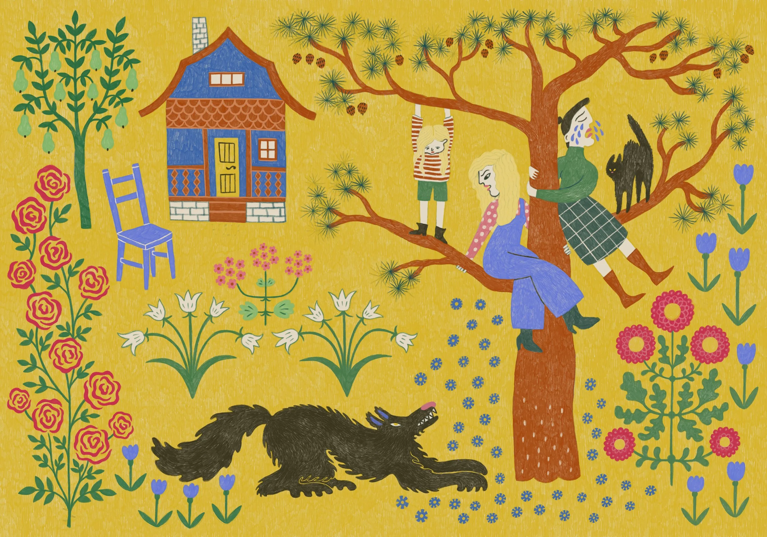 Vaara paratiisissa 2022 /
Oma kuvitusprojekti /
Digitaalinen taide