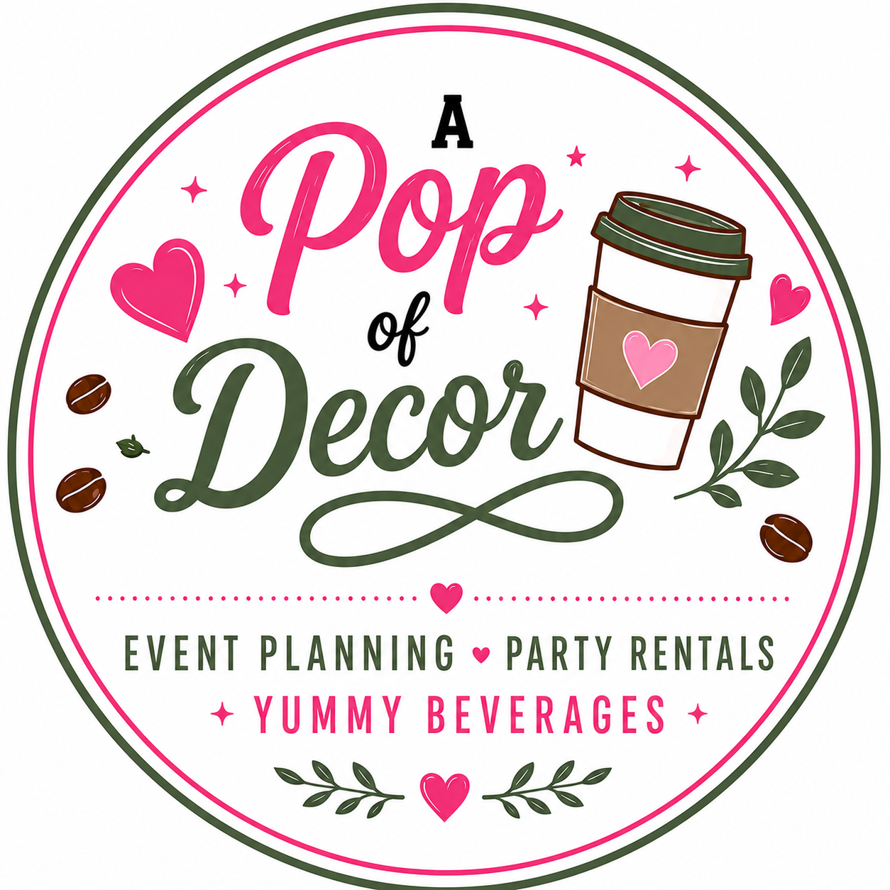 A pop of Decor Cafe / party planning