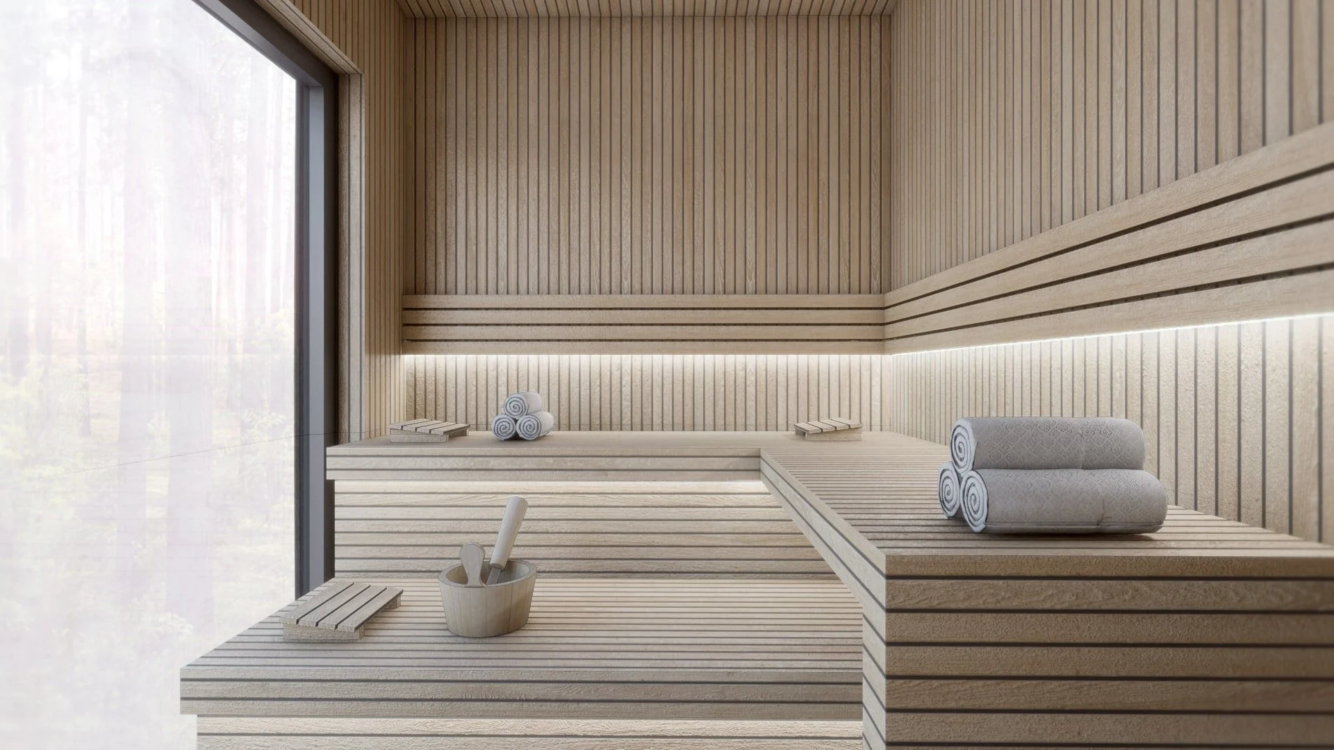 Modular CLT Granny Annexe & Timber Lodge Interior UK