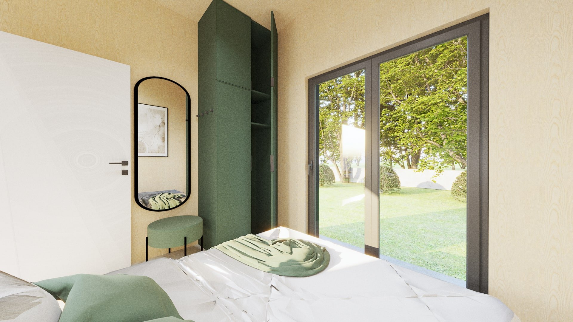 Modular CLT Granny Annexe & Timber Lodge Interior UK