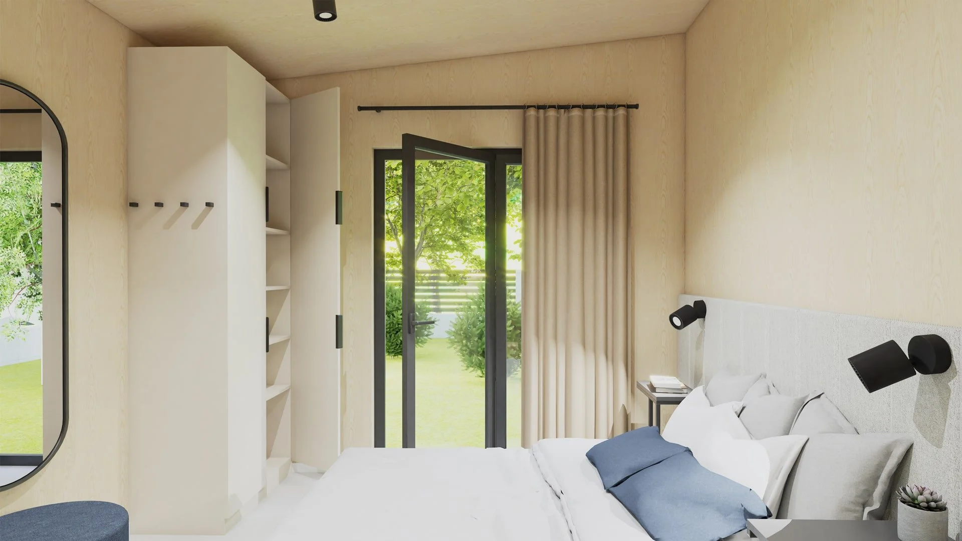 Modular CLT Granny Annexe & Timber Lodge Interior UK