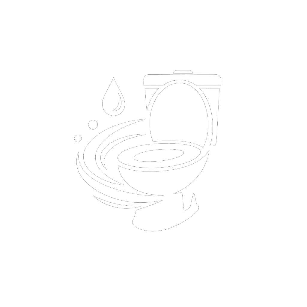 Toilet with water splashing and a droplet, indicating a water-related issue.