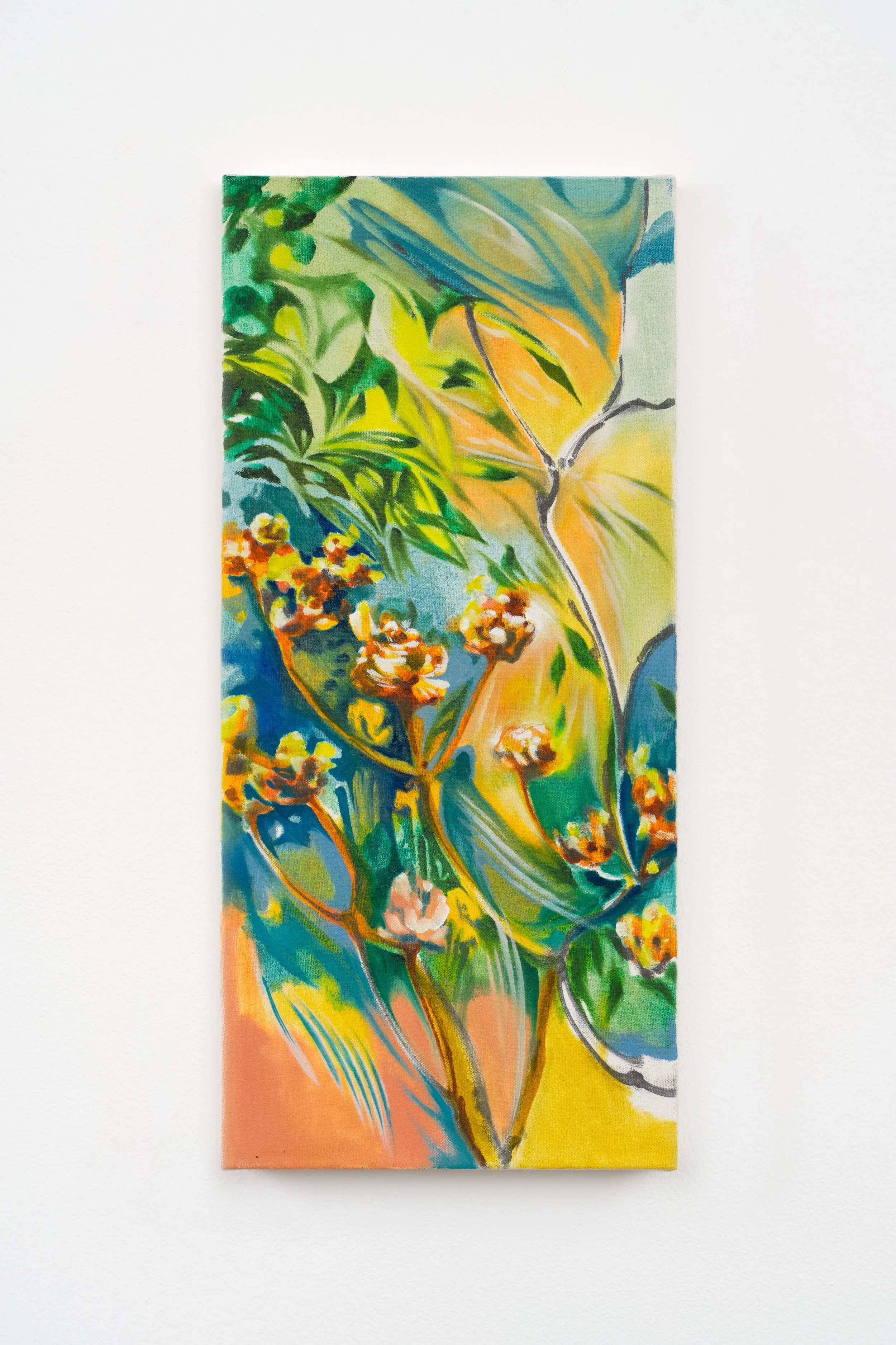 When spring comes again, 2024
Graphite and oil on canvas, 55 x 25 cm