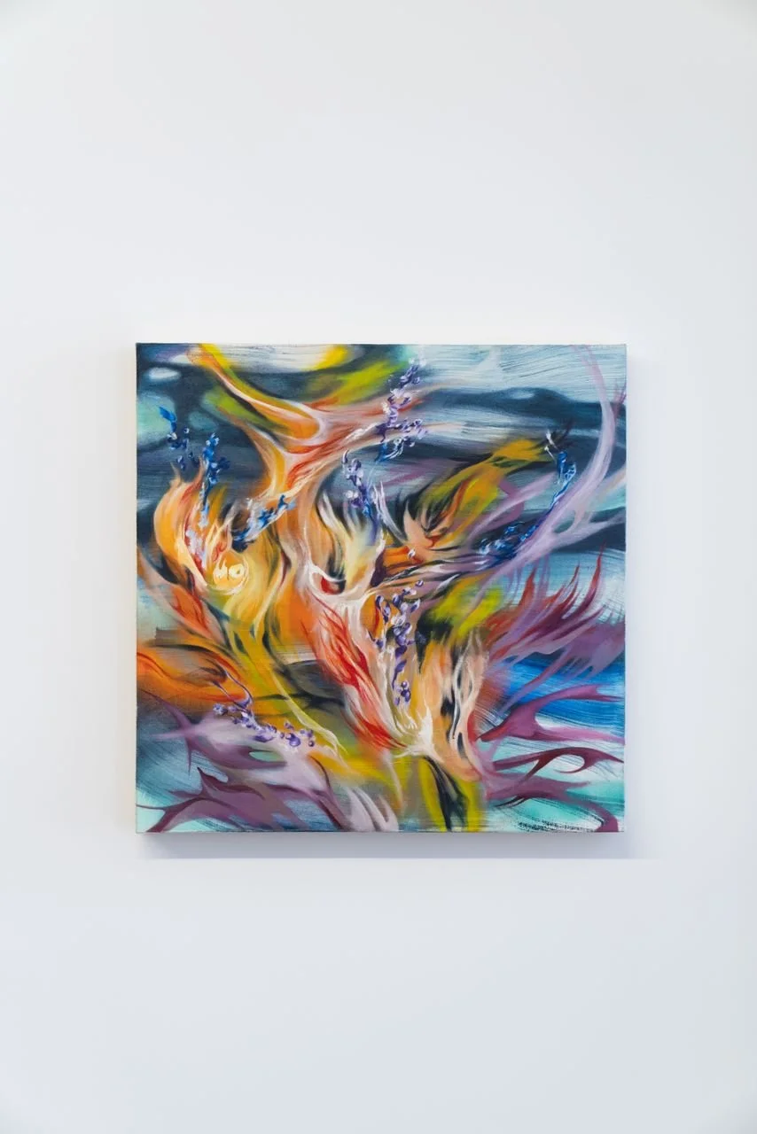 Fire in her touch, 2023
Oil on canvas, 50 x 50 cm