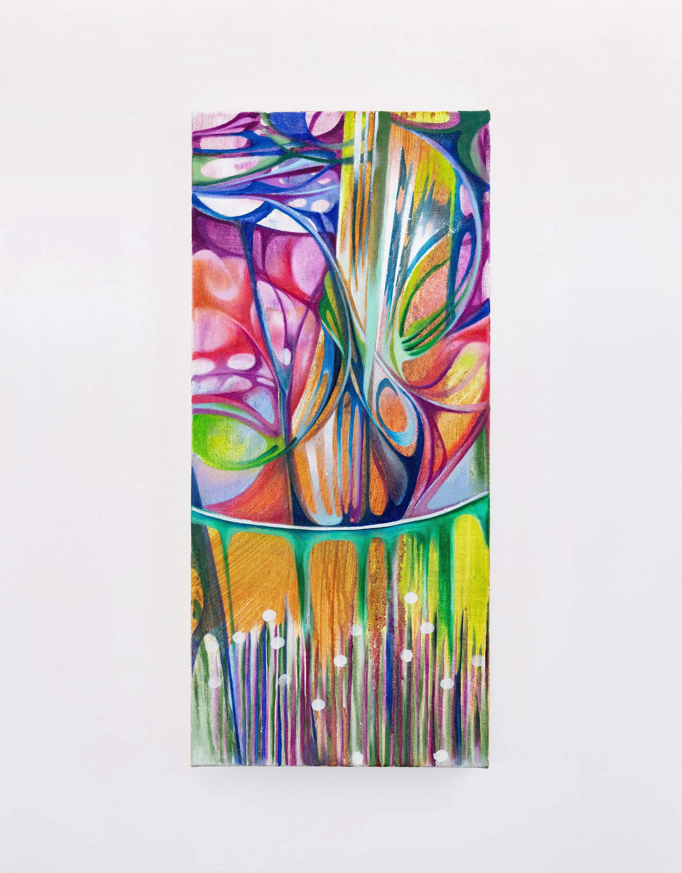 Mindful meadow, 2024
oil on canvas, 55 x 25 cm