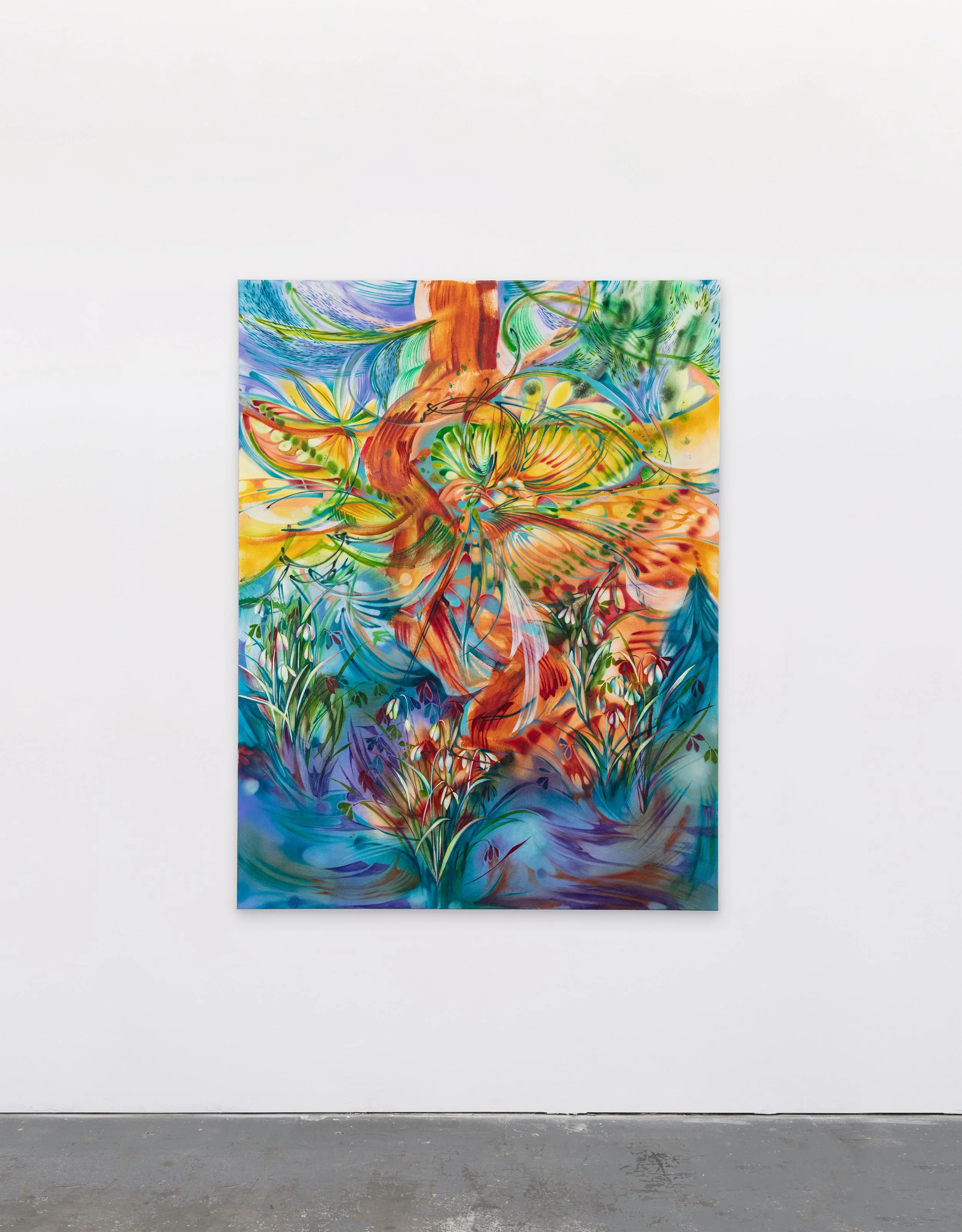 Moonlight Dance, 2025
Acrylic and oil on canvas, 170 x 130 cm