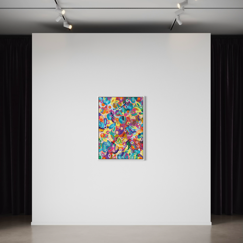 Dipinto "Intelligenza del cuore" di Giada Bianchi, acrilico su tela.