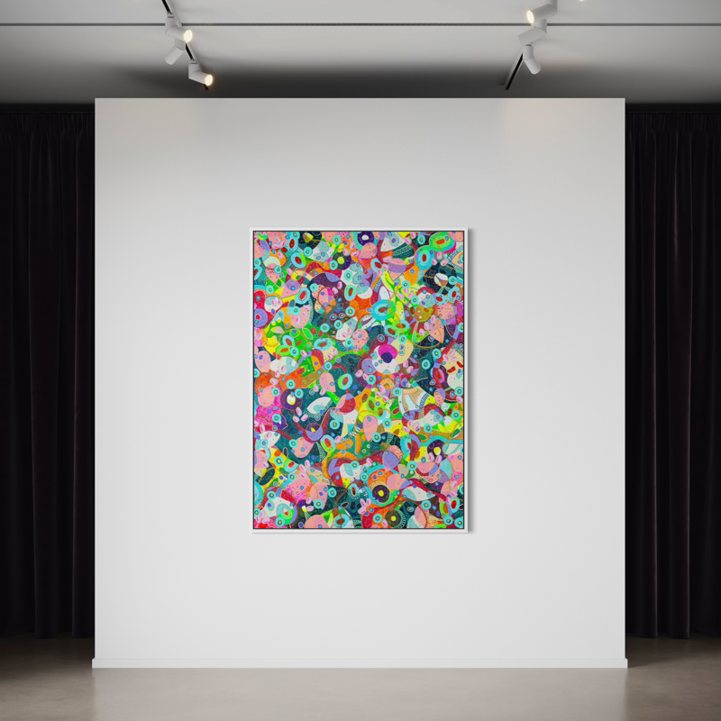 Dipinto "Terra" di Giada Bianchi, acrilico su tela.