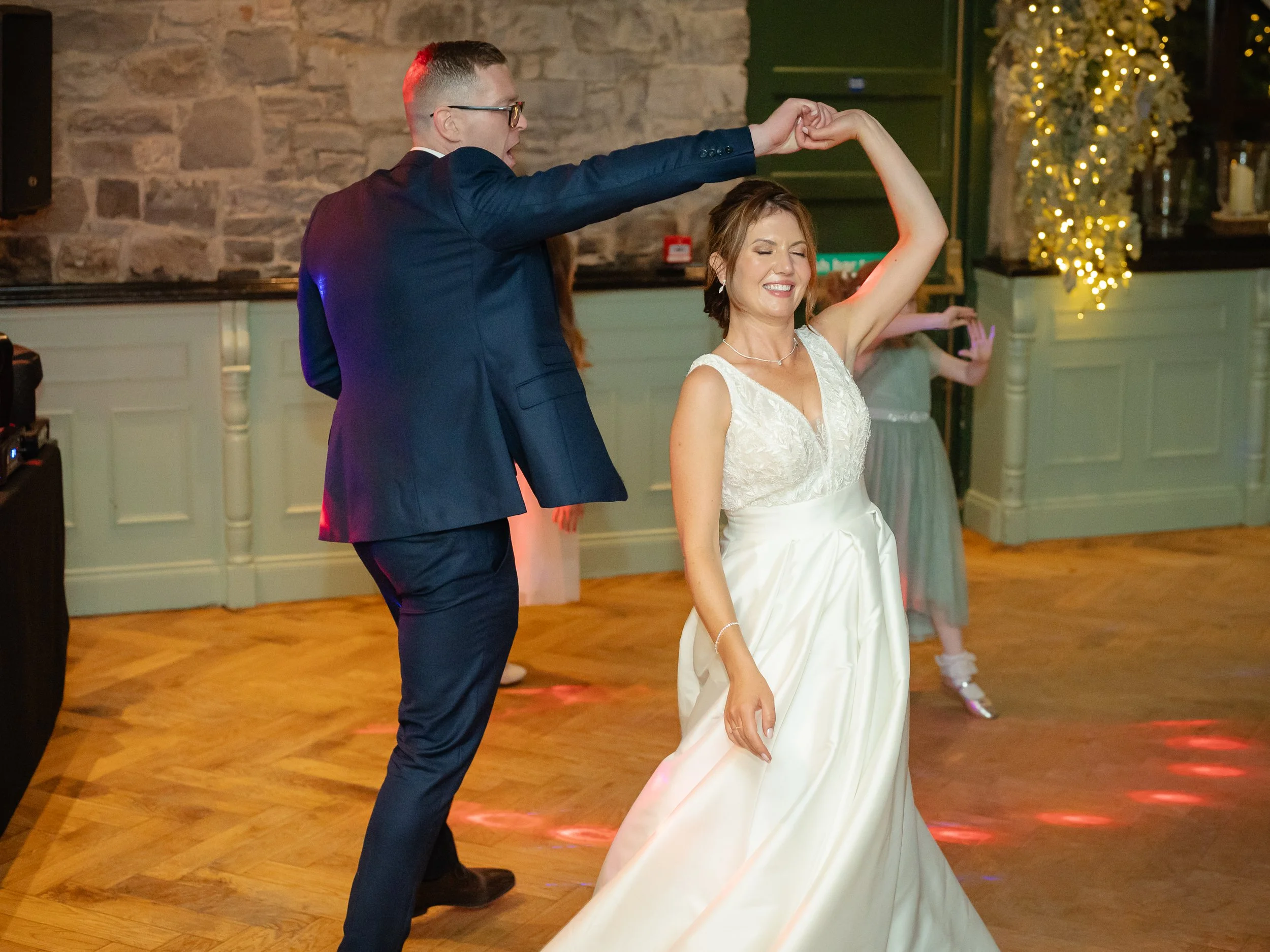 Meath wedding photographer capturing natural, documentary‑style moments at The Station House Hotel, focusing on authentic emotion, artistic detail, and joyful storytelling throughout the wedding day.