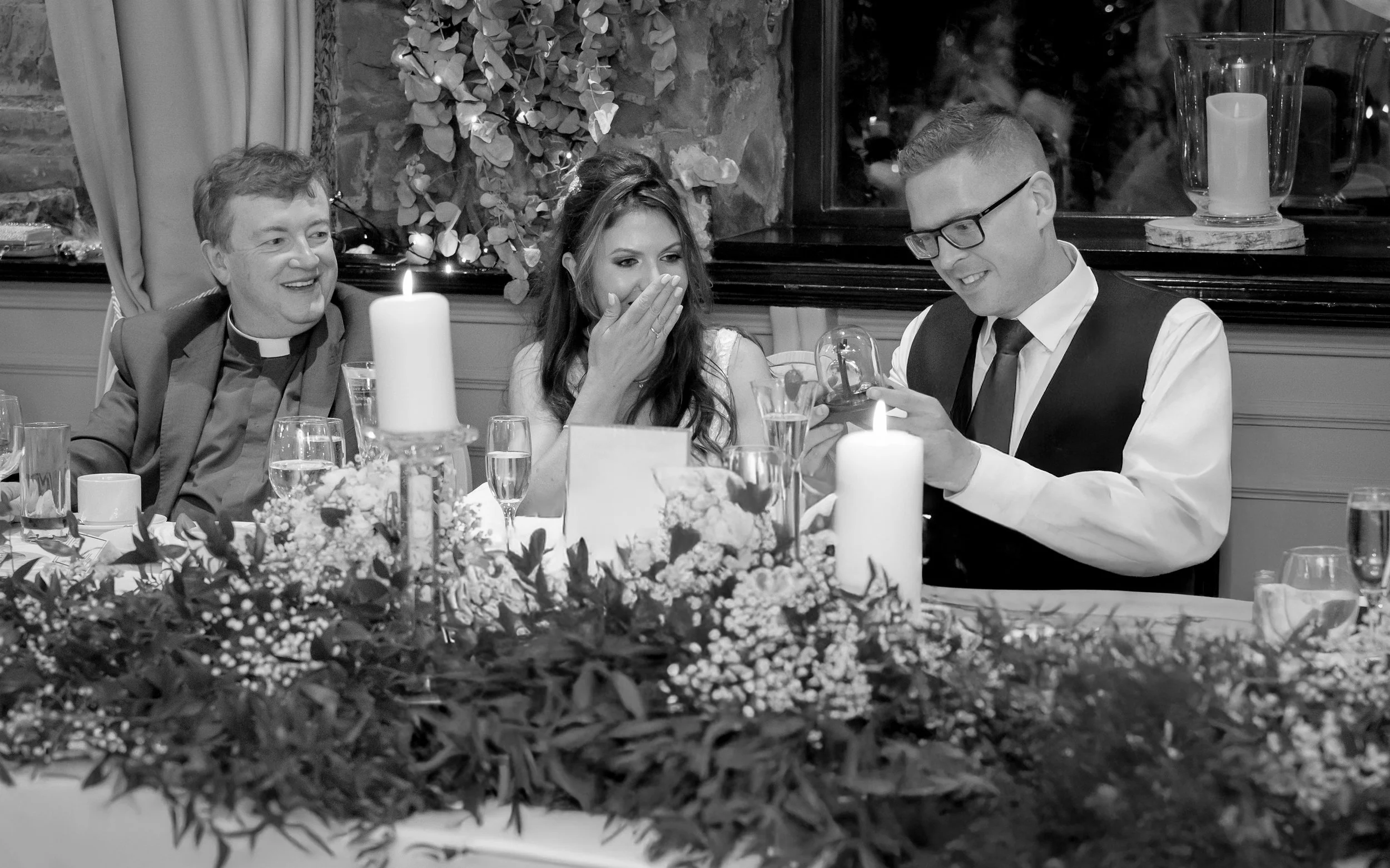 Meath wedding photographer capturing natural, documentary‑style moments at The Station House Hotel, focusing on authentic emotion, artistic detail, and joyful storytelling throughout the wedding day.