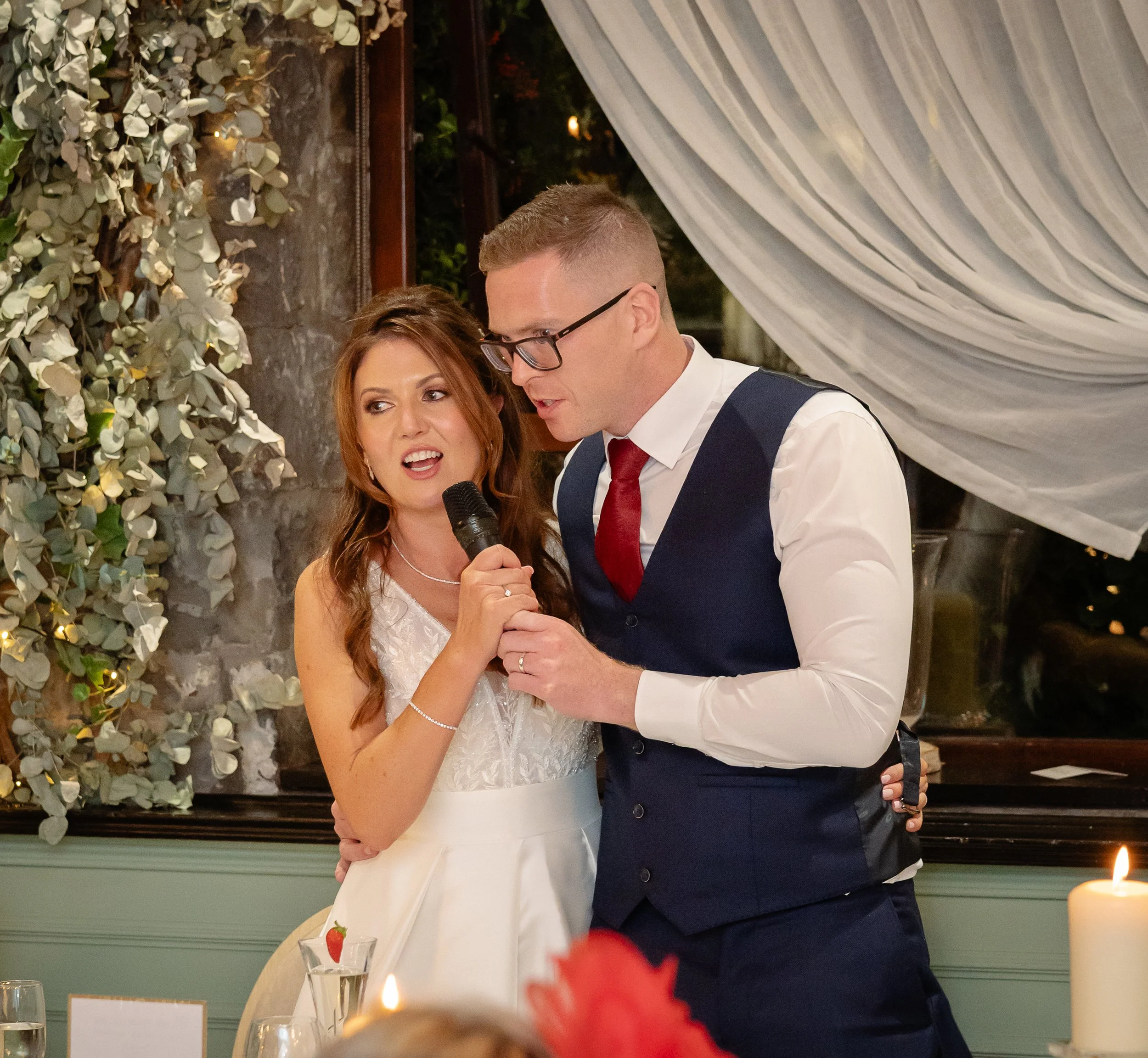 Meath wedding photographer capturing natural, documentary‑style moments at The Station House Hotel, focusing on authentic emotion, artistic detail, and joyful storytelling throughout the wedding day.
