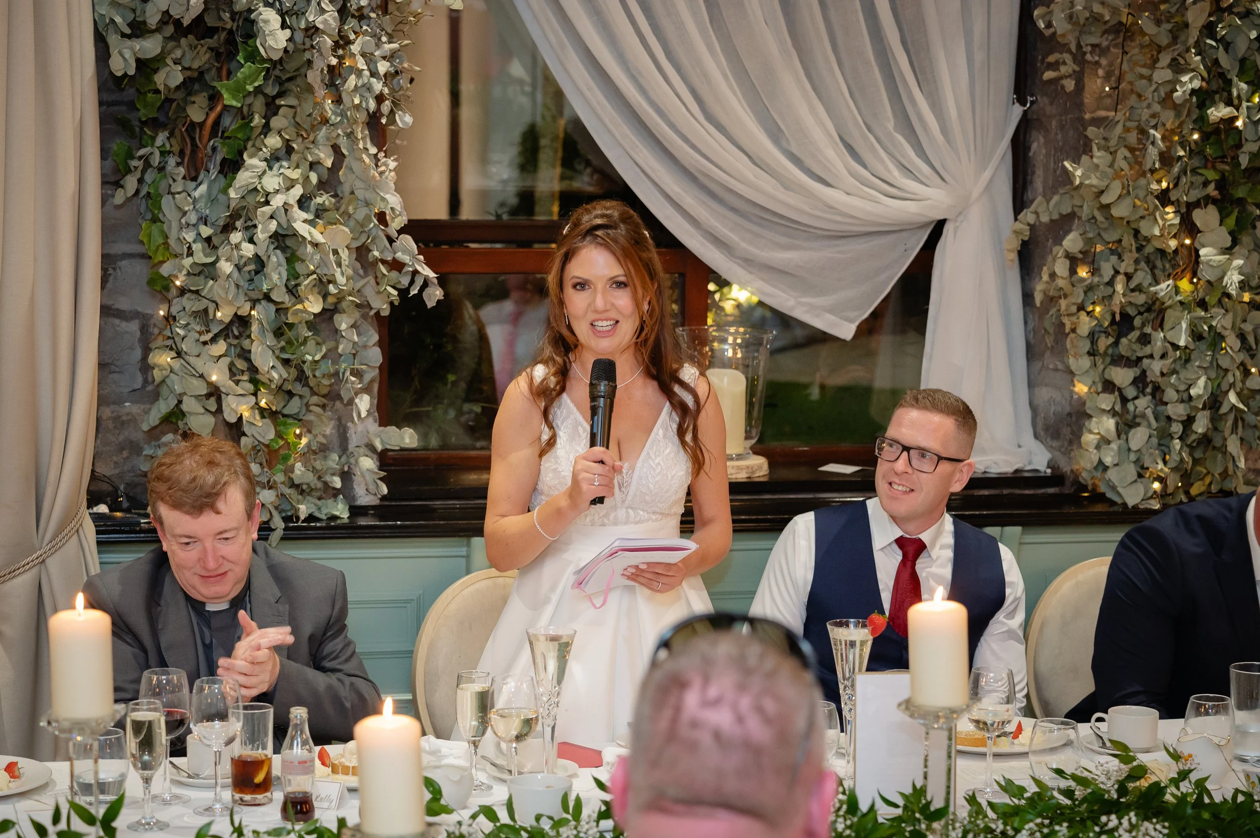 Meath wedding photographer capturing natural, documentary‑style moments at The Station House Hotel, focusing on authentic emotion, artistic detail, and joyful storytelling throughout the wedding day.