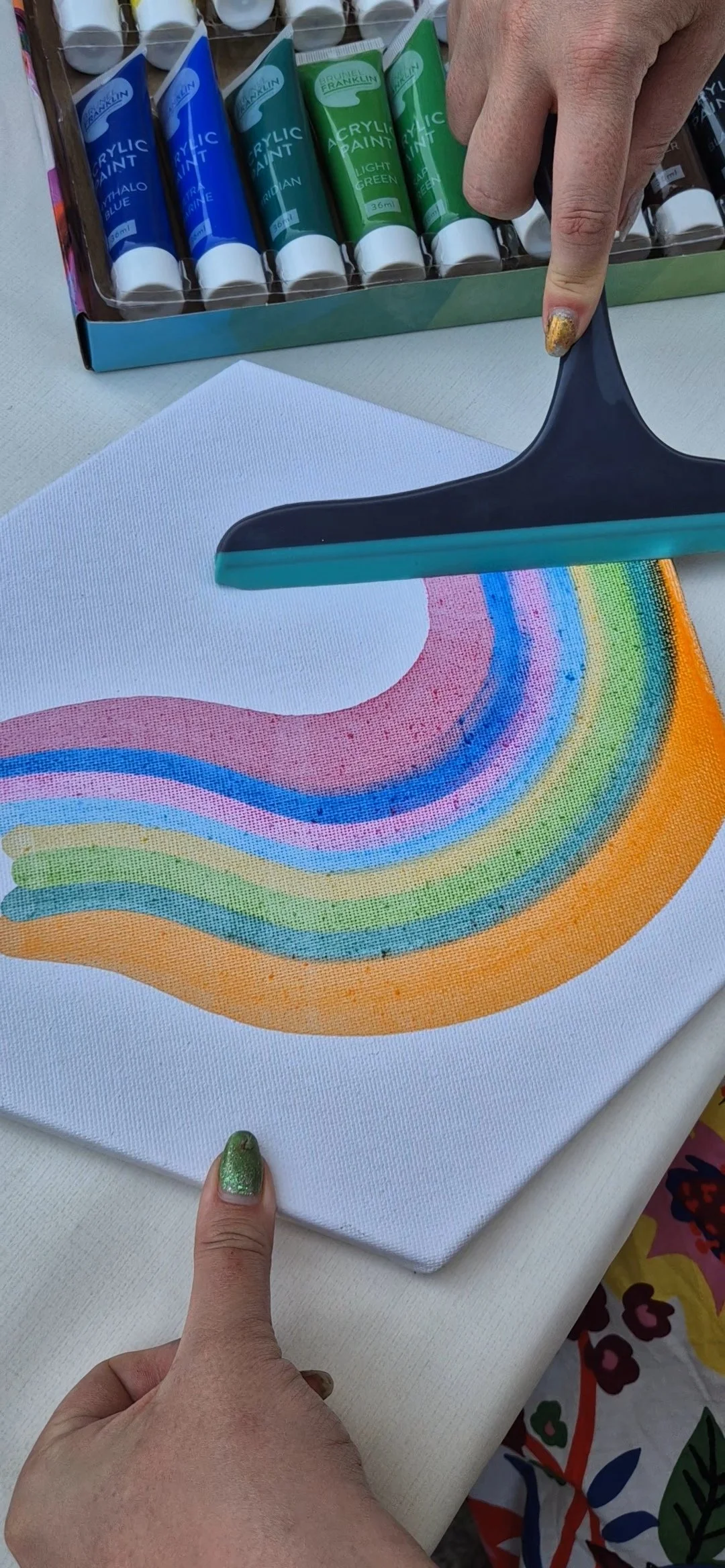 Fun Fridays: Squeegee Art