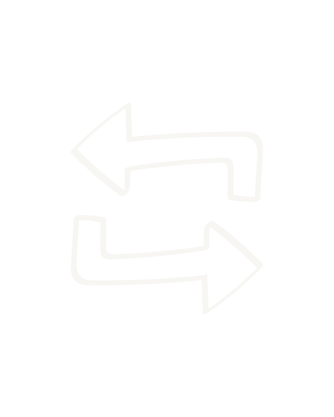 Black background with two white arrows in a circular formation, pointing left and right.