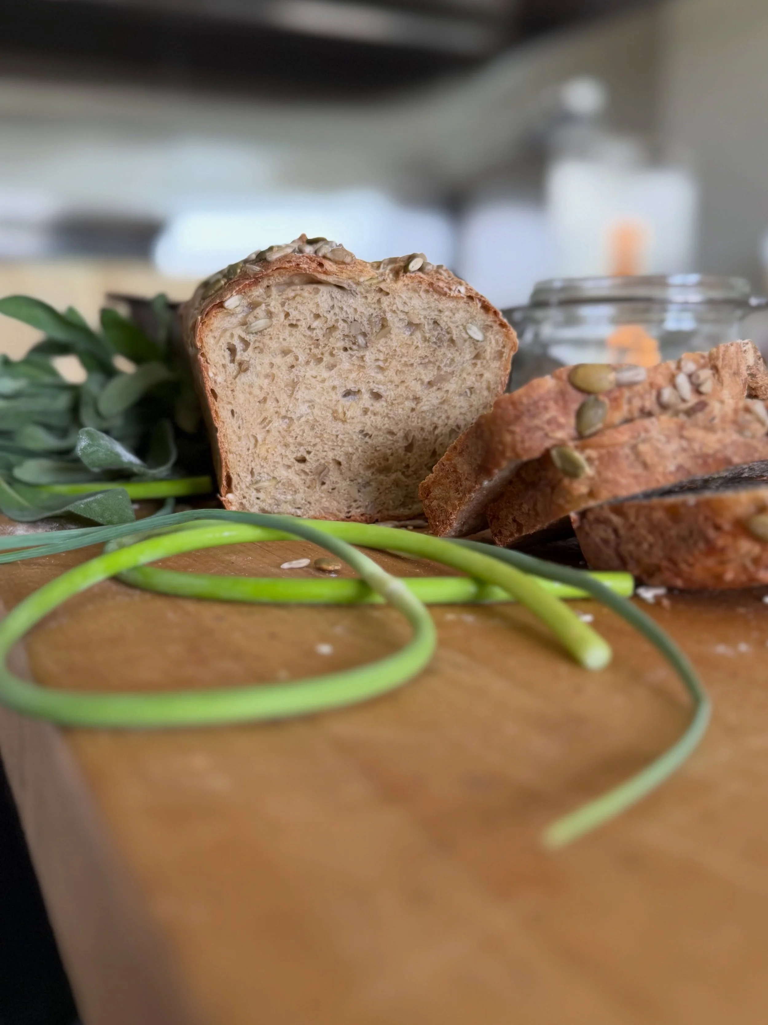 They say a picture is worth 1,000 words and believe us when we say this might actually be worth more. 

Our Seeded Oat Loaf is organic, rustic, &amp; hearty with a nice crunch - imagine eating this toasted with your breakfast! yum!