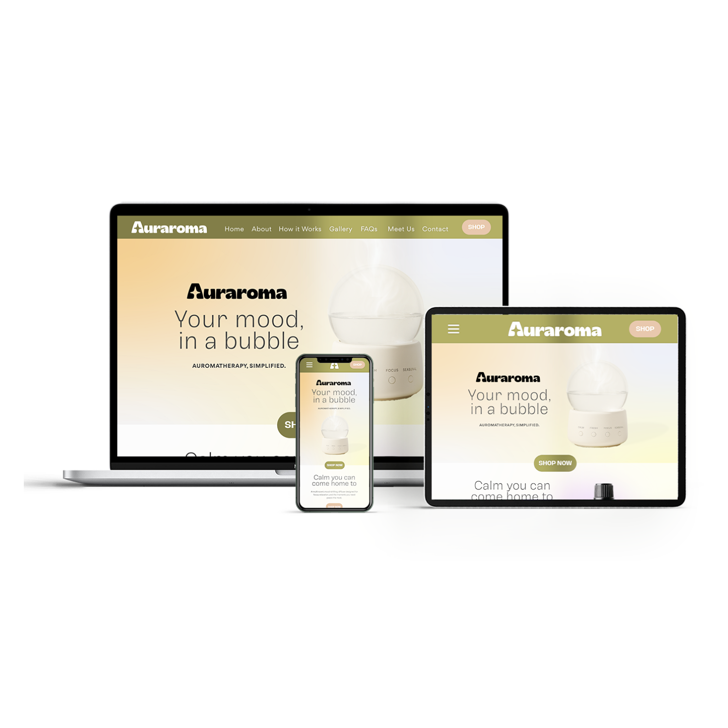 Auraroma Product Website