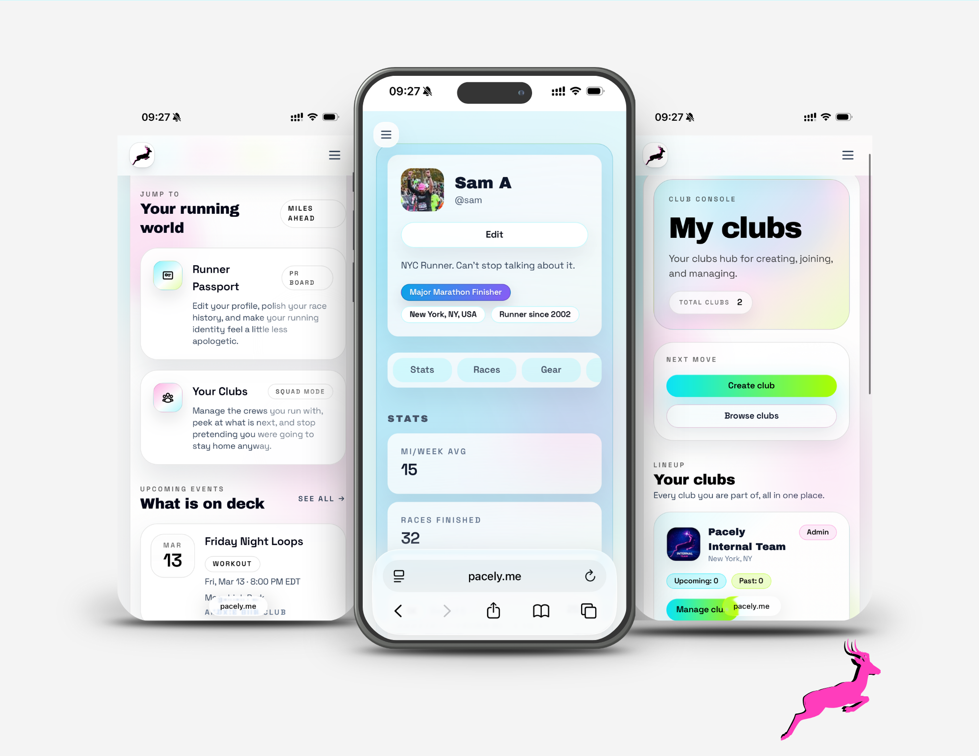 You earned talking about your marathon.