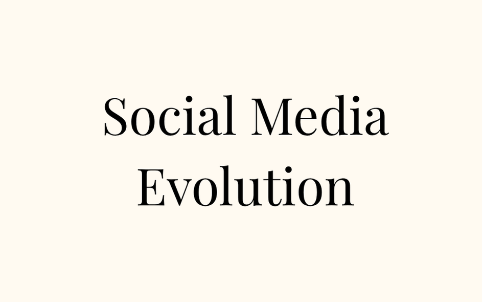 Texte indiquant l'évolution des médias sociaux.