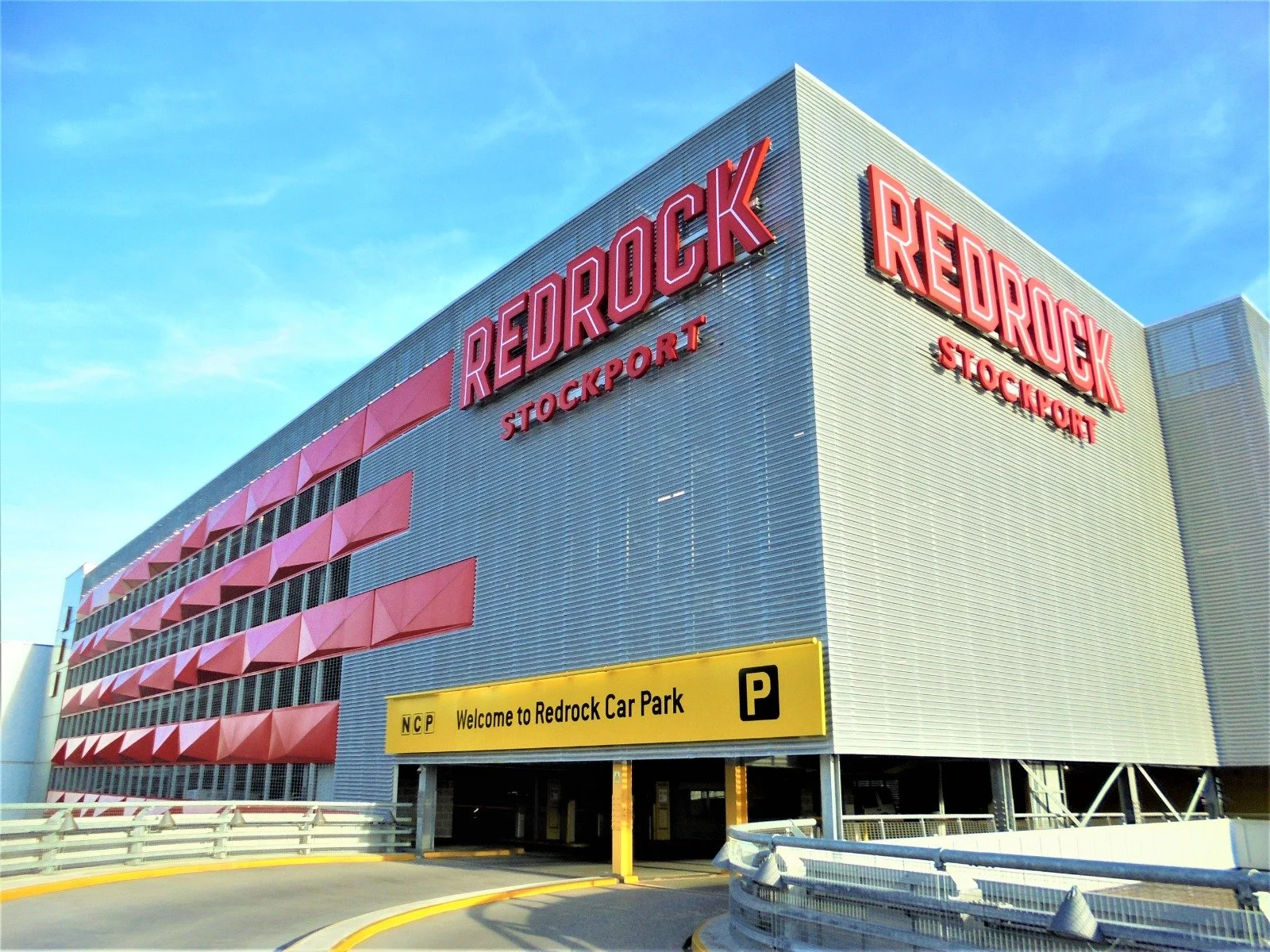 Powder coated panels for Stockport Redrock Cinema