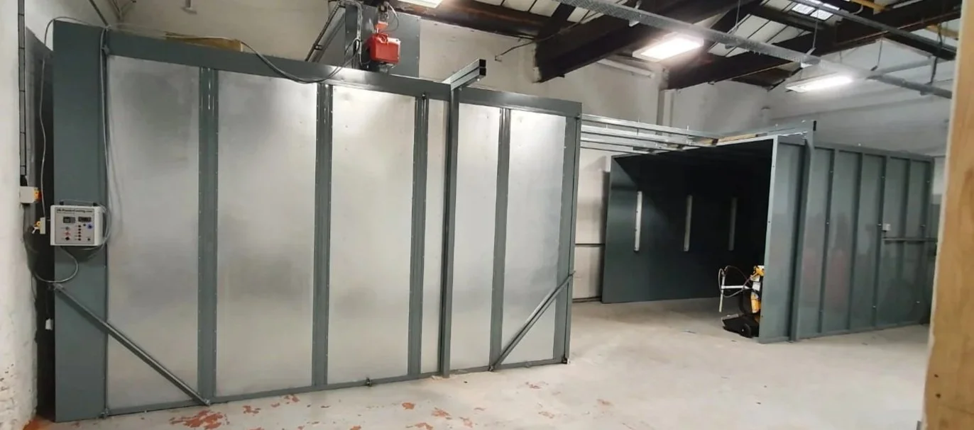 5m long powder coating oven and spray booth