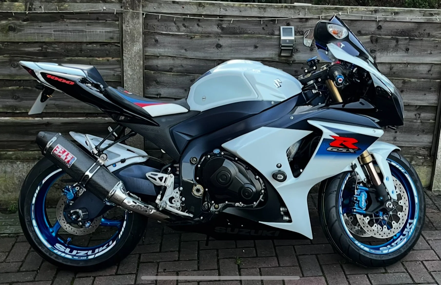 Powder coated motorcycle frame and wheels