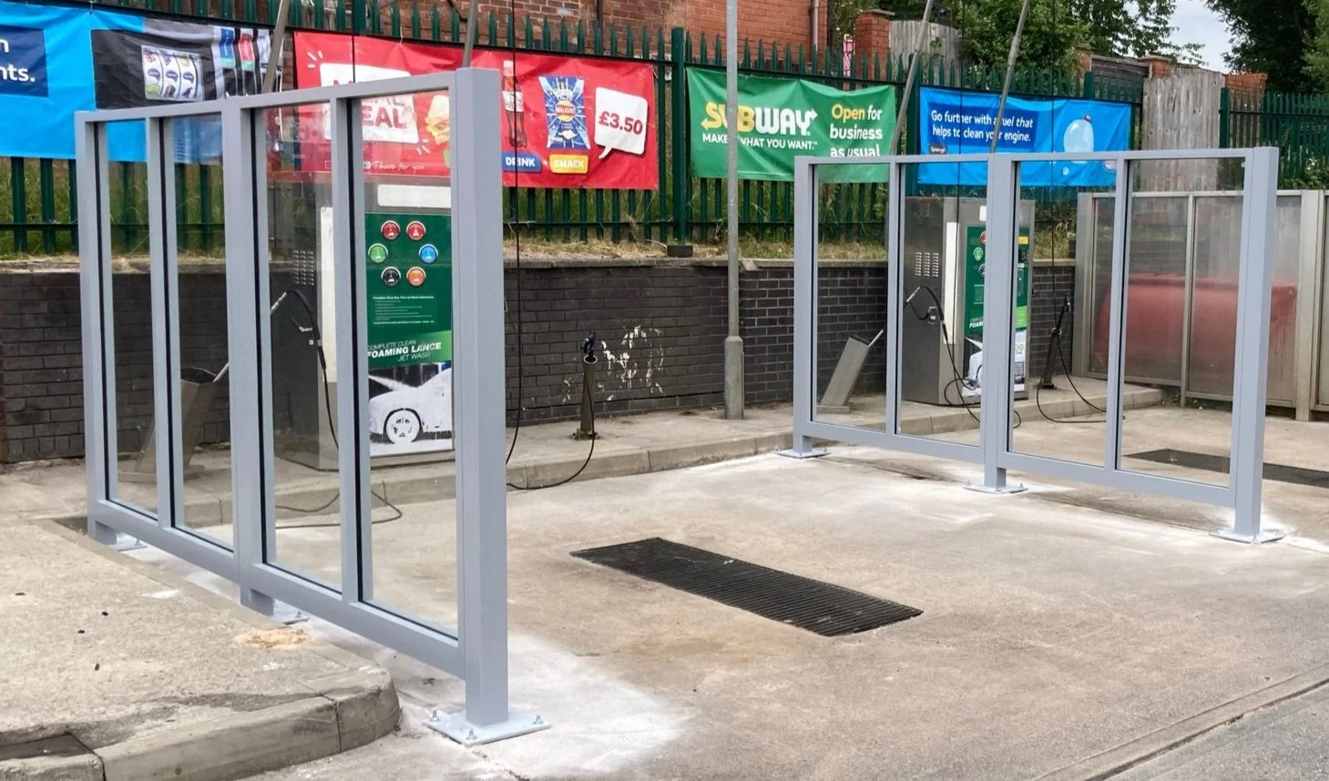 Powder coated jet wash screens