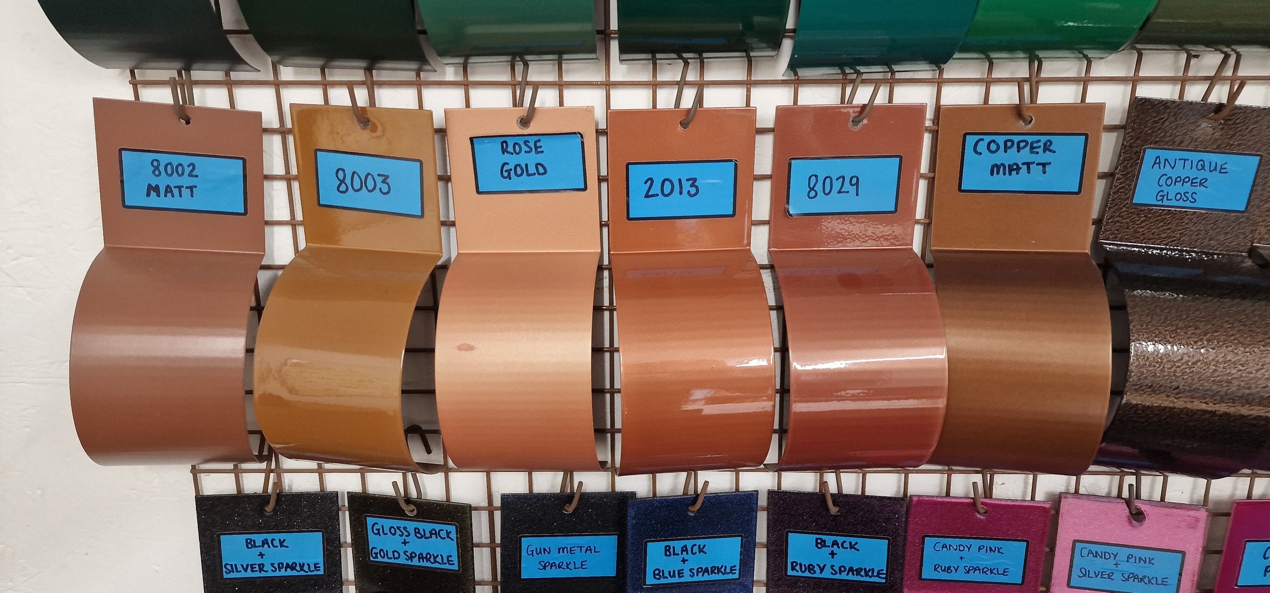 Copper sample plates