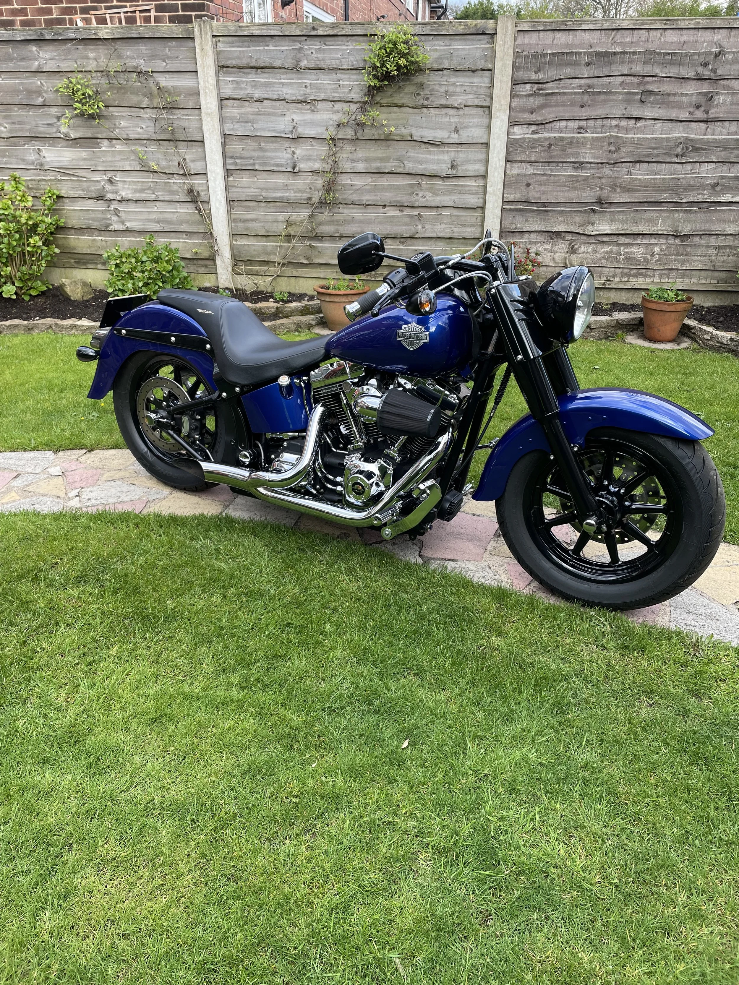 Powder coated motorbike parts