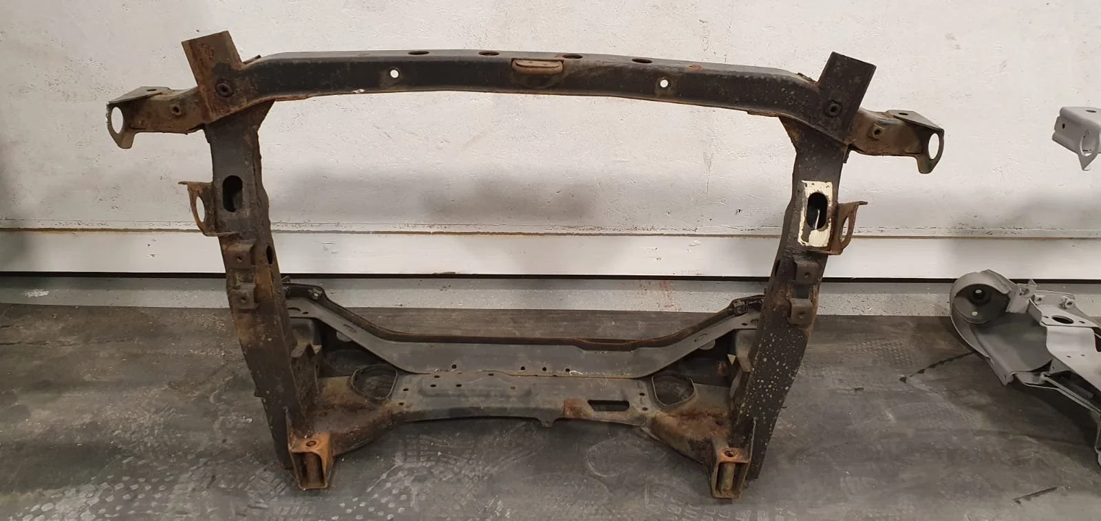 Subframe before shot blasting