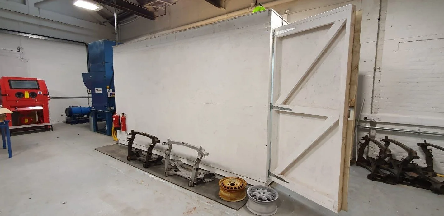 Items before and after shot blasting