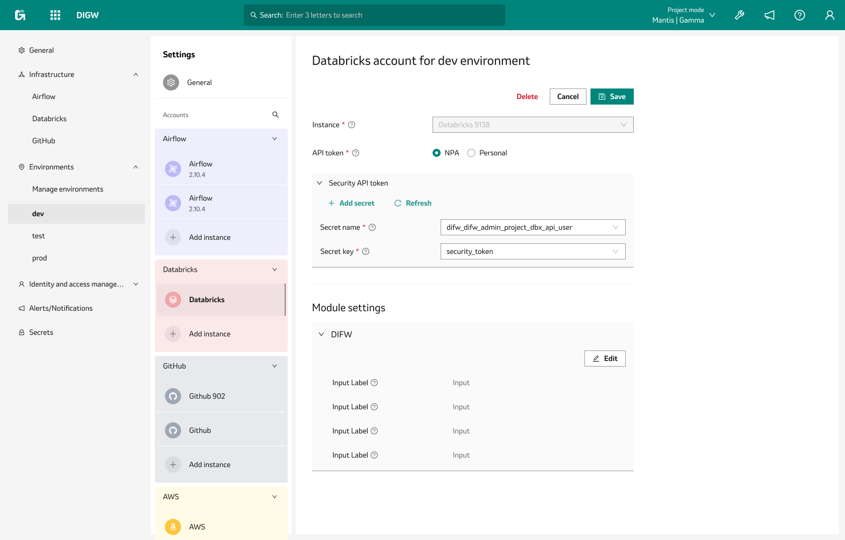 Environments. dev. Databricks. Edit.png