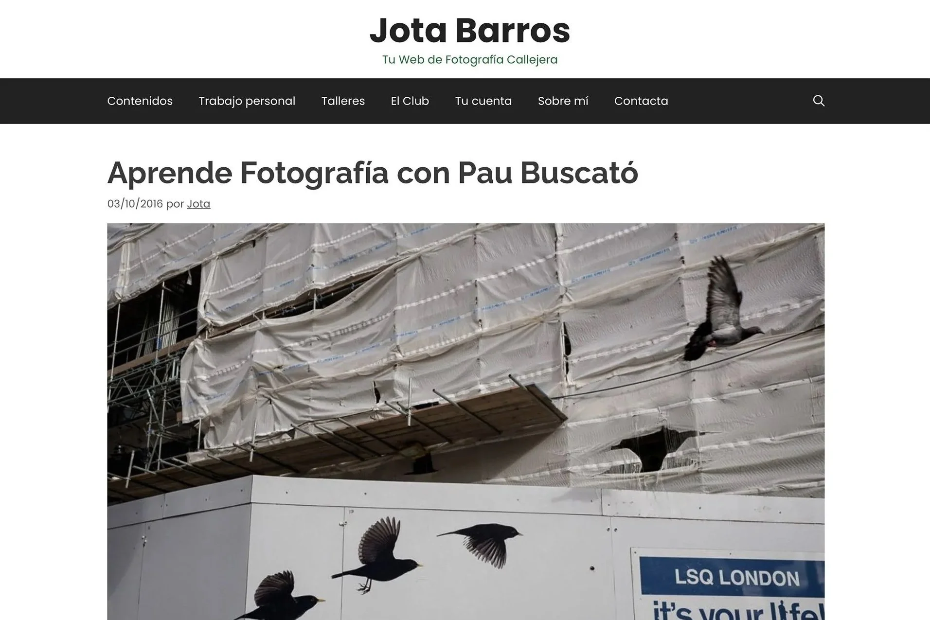 “APRENDE FOTOGRAFÍA CON PAU BUSCATÓ”