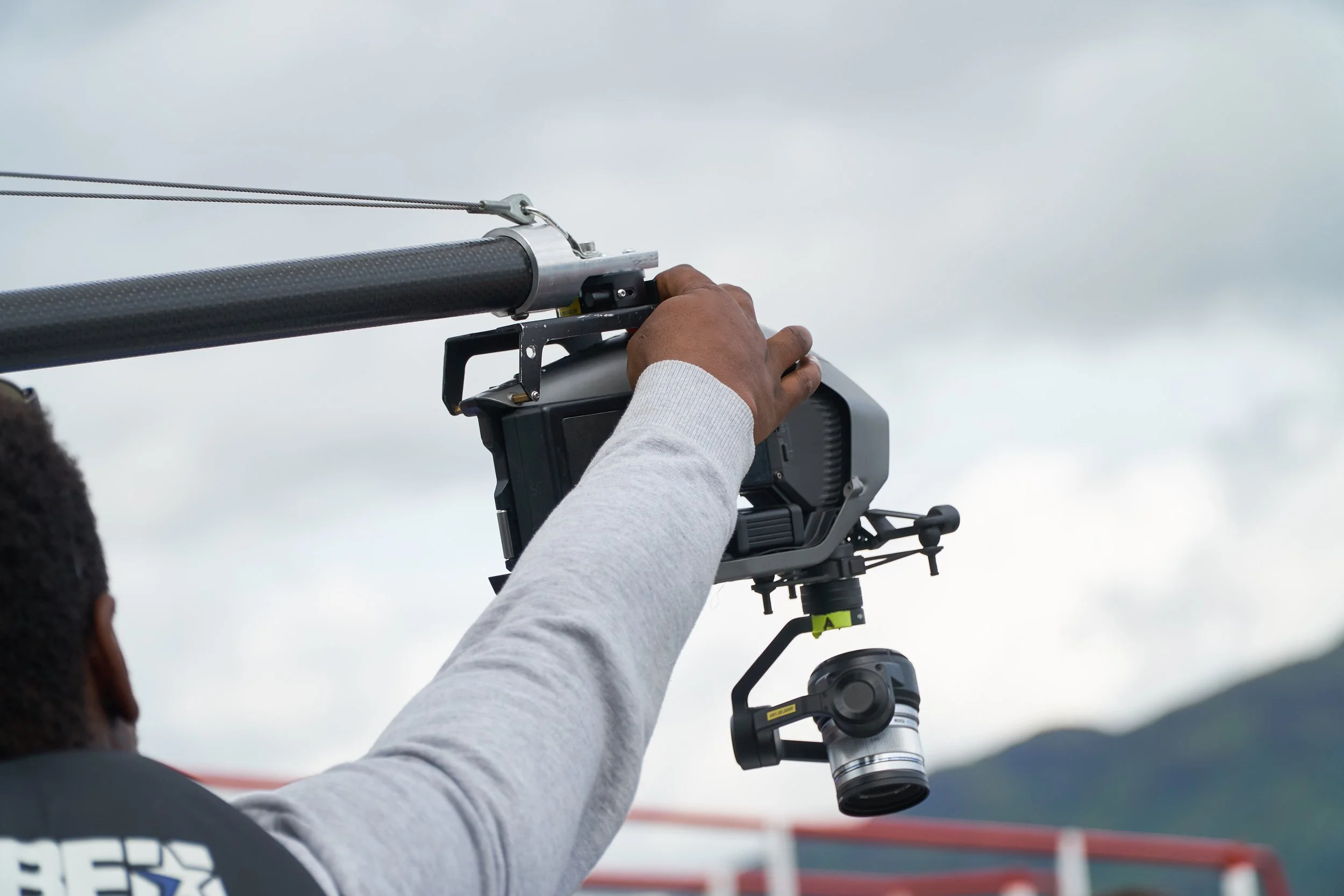 Media Crew and equipment out at Loch Lomond