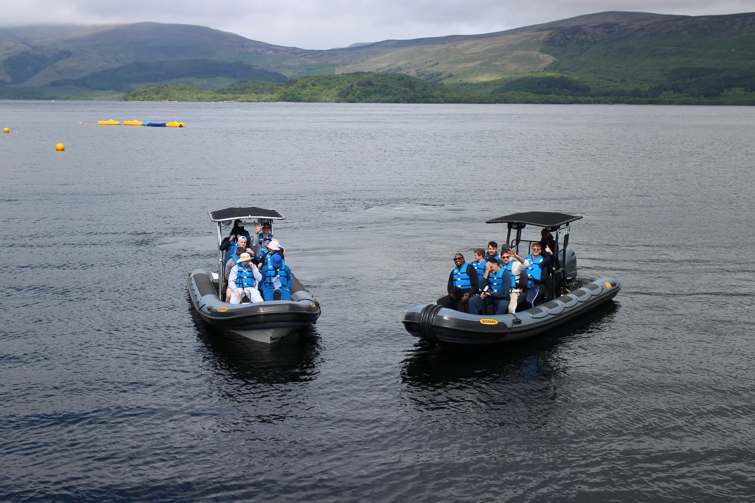 Two Humber RIB Speedboats on Loch Lomond