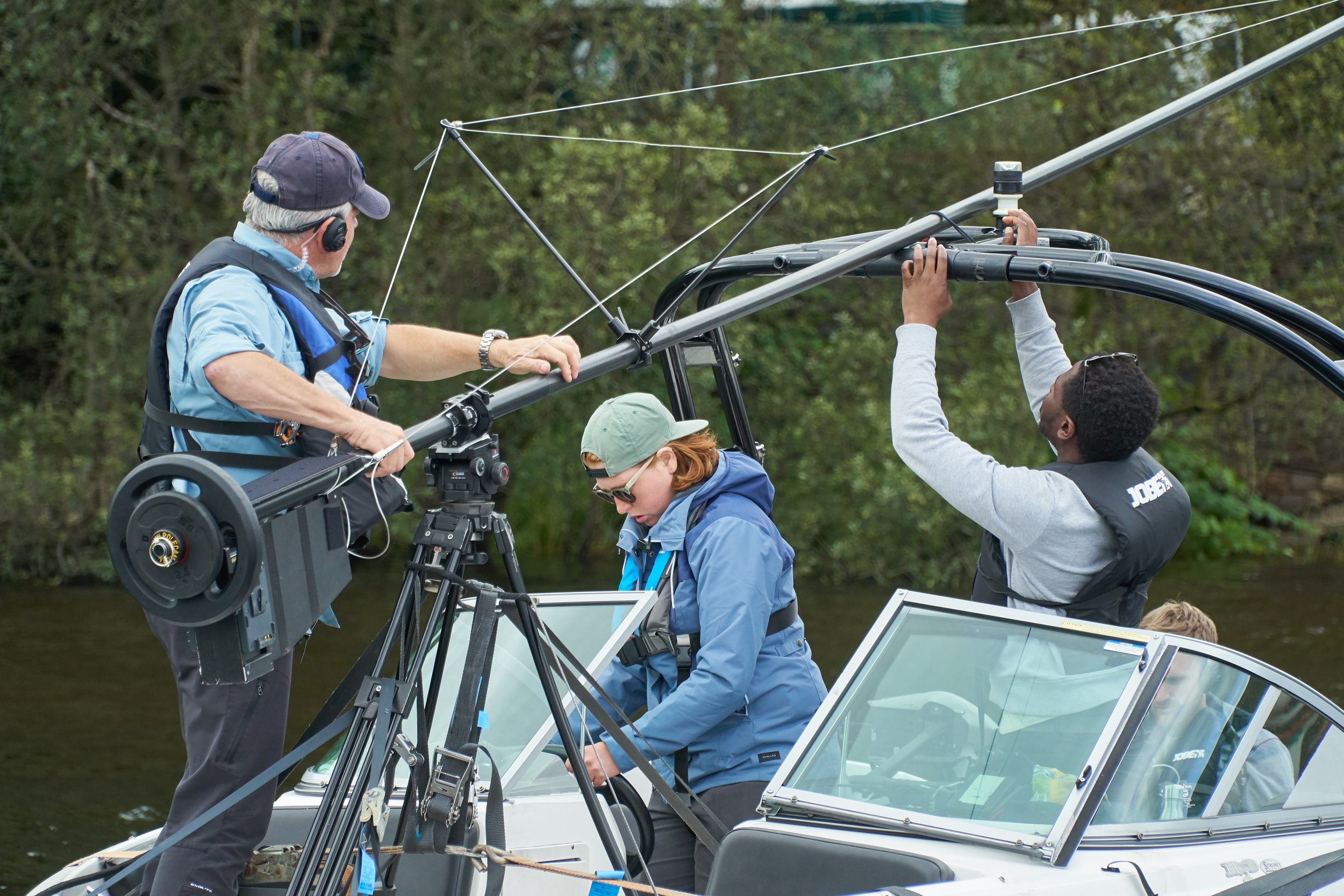 Media Crew and equipment out at Loch Lomond
