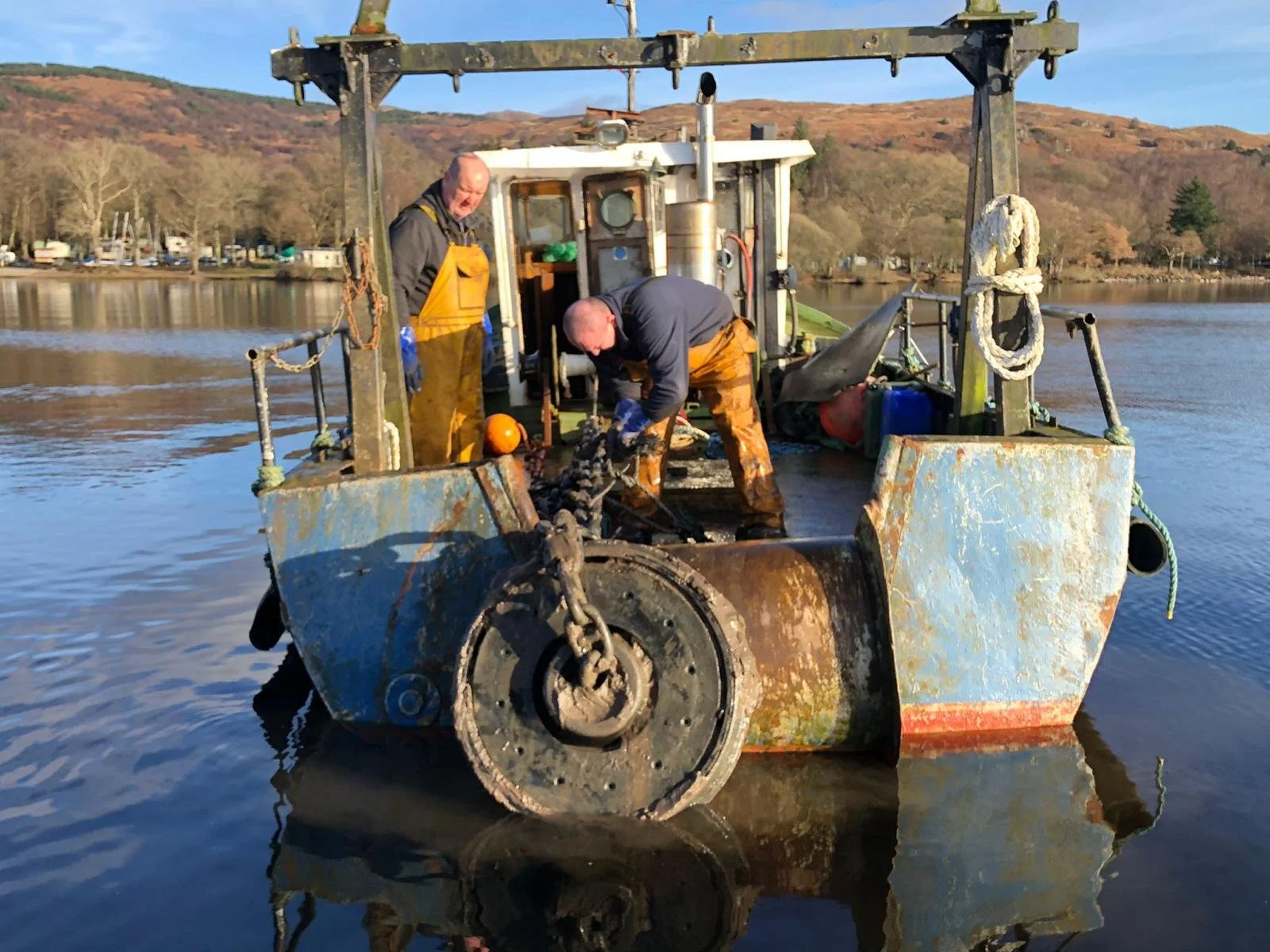 Servicing on the Work Boat