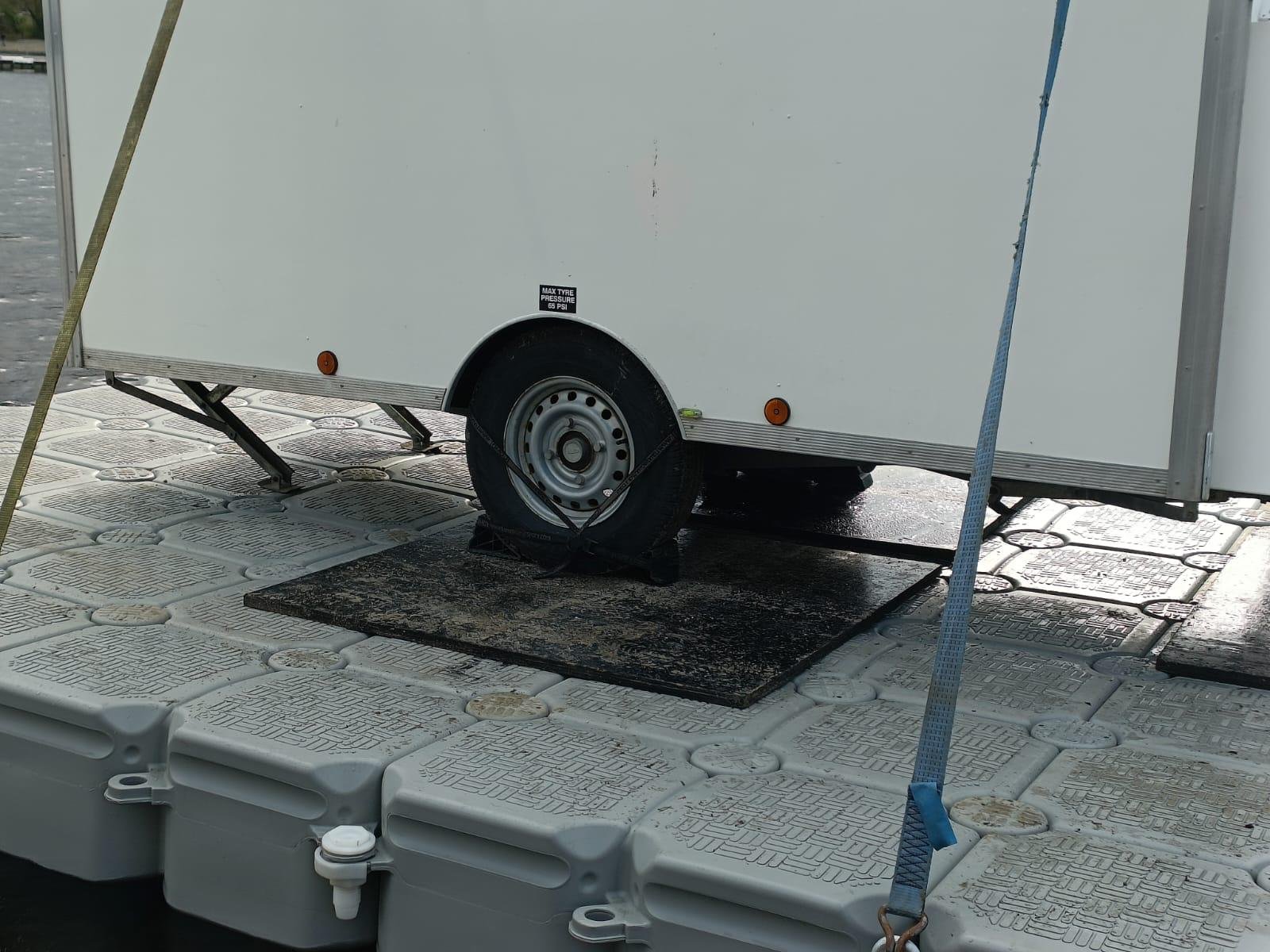 Decontamination Unit on a modular platform barge