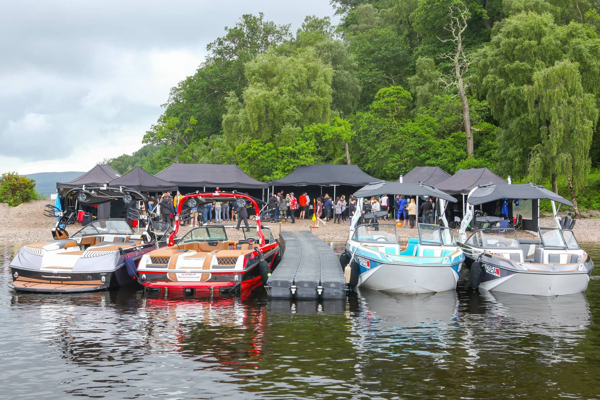 Floating Pontoon at an event on Loch Lomond
