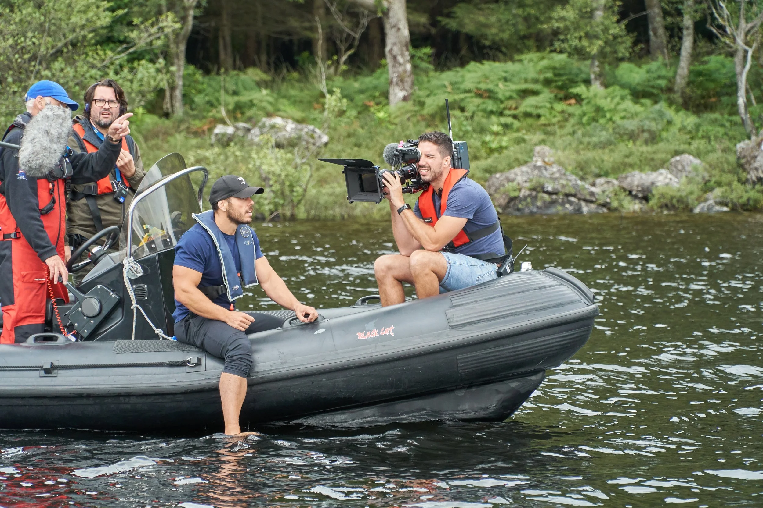 Media Crew and equipment out at Loch Lomond
