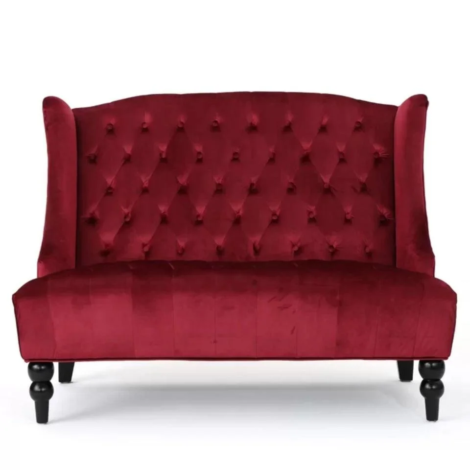 Carolina Merlot Velvet Loveseat