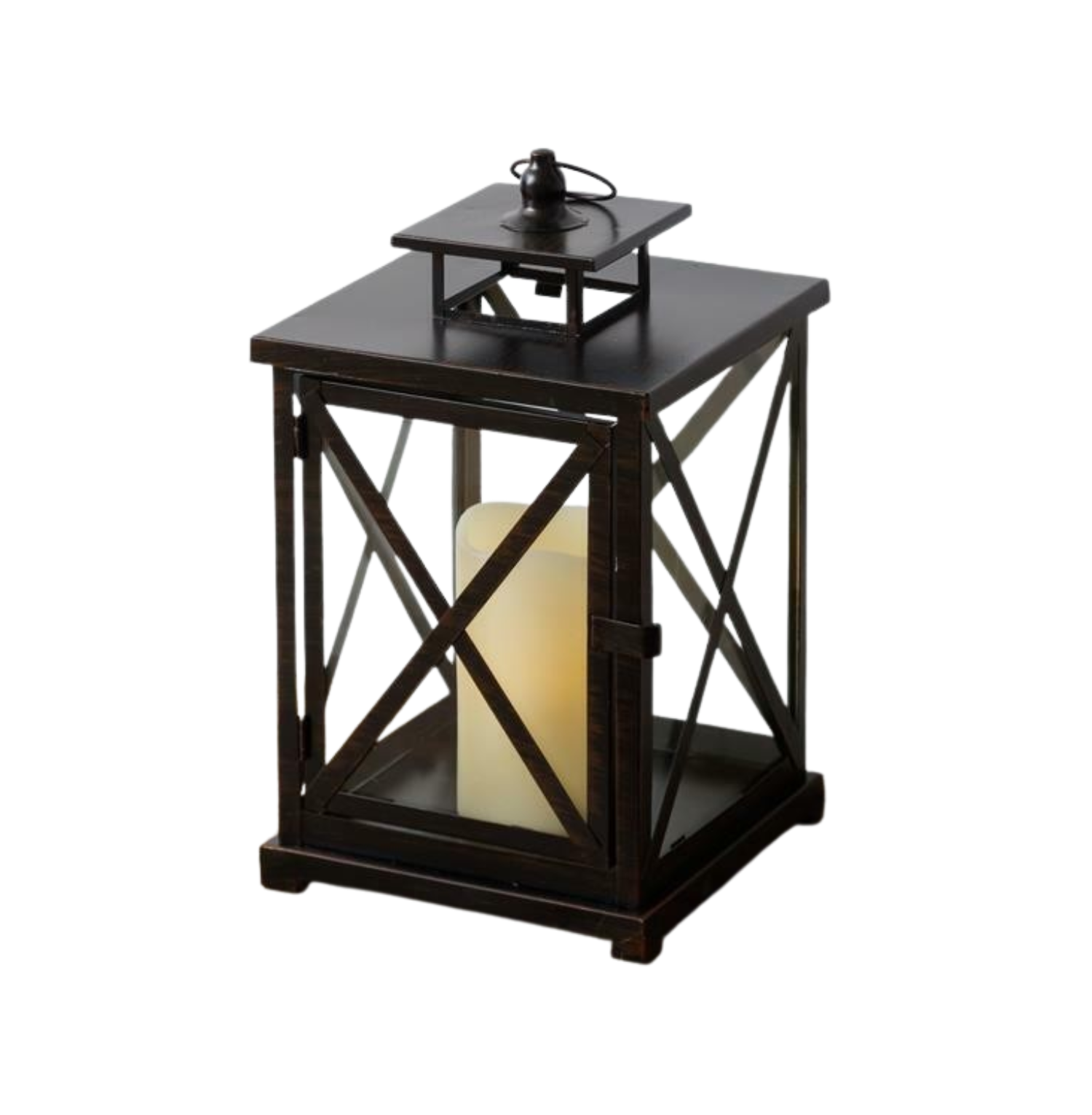 8" Brown Lantern