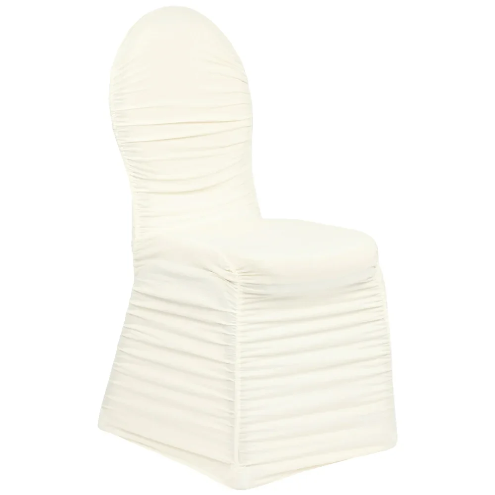 Ruched-Fashion-Spandex-Banquet-Chair-Cover-Ivory-Front.webp