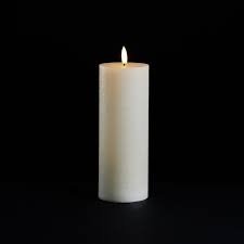 3" Wide LED Wax Pilar Candles