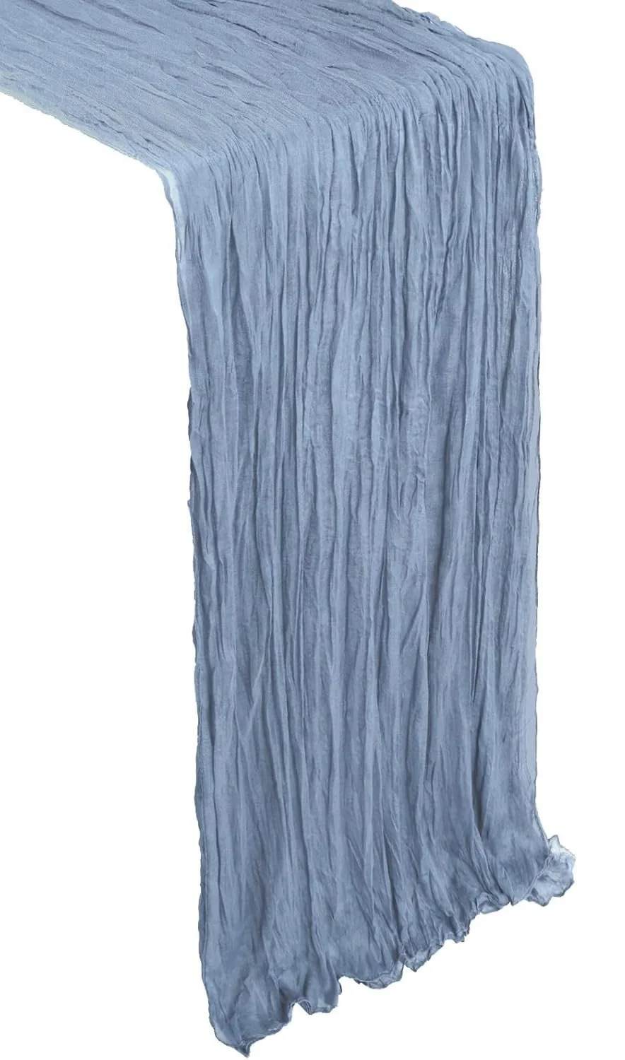 Dusty Blue Cheesecloth Table Runner